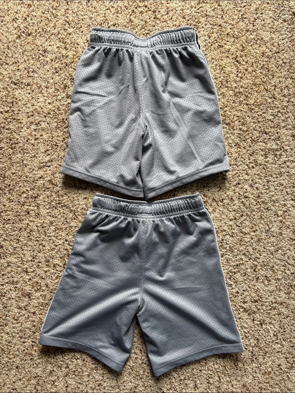 OshKosh B'gosh Gray Athletic Mesh Boys Shorts with Side Stripes